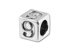 5.5mm Sterling Silver Number 9