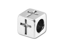 Load image into Gallery viewer, Cross - 5.5mm Sterling Silver Symbol Letter