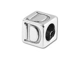 5.5mm Sterling Silver Letter D