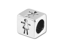 Load image into Gallery viewer, Girl - 5.5mm Sterling Silver Symbol