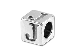 5.5mm Sterling Silver Letter J