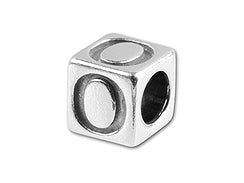 5.5mm Sterling Silver Letter O