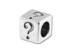 "?" - 5.5mm Pewter Lead Free Symbol Question mark
