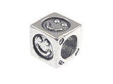 Smily Face - 5.5mm Sterling Silver Symbol
