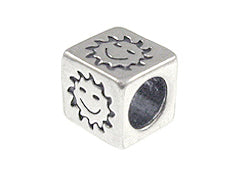 Sun - 5.5mm Sterling Silver Symbol