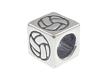 Load image into Gallery viewer, Volley Ball - 5.5mm Sterling Silver Symbol