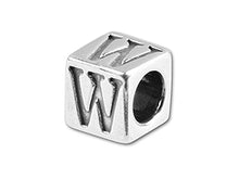 Load image into Gallery viewer, 5.5mm Sterling Silver Letter W