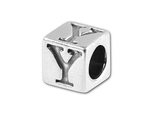 Load image into Gallery viewer, 5.5mm Sterling Silver Letter Y