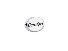 Load image into Gallery viewer, 1 pc Sterling Silver Oval Message Beads 11 x 8 x 3mm, Double-Sided 1.5mm hole, Choose Bead - SSMB