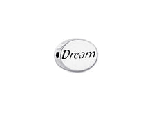 Load image into Gallery viewer, 1 pc Sterling Silver Oval Message Beads 11 x 8 x 3mm, Double-Sided 1.5mm hole, Choose Bead - SSMB