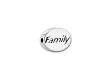 Load image into Gallery viewer, 1 pc Sterling Silver Oval Message Beads 11 x 8 x 3mm, Double-Sided 1.5mm hole, Choose Bead - SSMB