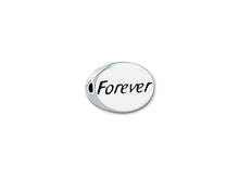 Load image into Gallery viewer, 1 pc Sterling Silver Oval Message Beads 11 x 8 x 3mm, Double-Sided 1.5mm hole, Choose Bead - SSMB