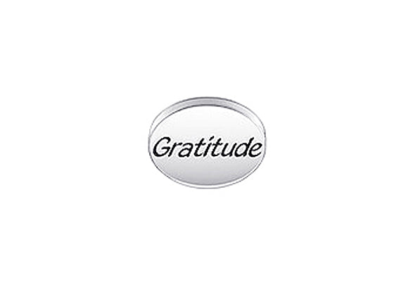 1 pc Sterling Silver Oval Message Beads 11 x 8 x 3mm, Double-Sided 1.5mm hole, Choose Bead - SSMB