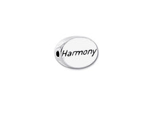 Load image into Gallery viewer, 1 pc Sterling Silver Oval Message Beads 11 x 8 x 3mm, Double-Sided 1.5mm hole, Choose Bead - SSMB