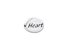 Load image into Gallery viewer, 1 pc Sterling Silver Oval Message Beads 11 x 8 x 3mm, Double-Sided 1.5mm hole, Choose Bead - SSMB