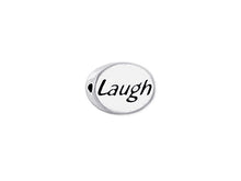Load image into Gallery viewer, 1 pc Sterling Silver Oval Message Beads 11 x 8 x 3mm, Double-Sided 1.5mm hole, Choose Bead - SSMB