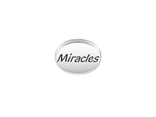 Load image into Gallery viewer, 1 pc Sterling Silver Oval Message Beads 11 x 8 x 3mm, Double-Sided 1.5mm hole, Choose Bead - SSMB