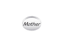 Load image into Gallery viewer, 1 pc Sterling Silver Oval Message Beads 11 x 8 x 3mm, Double-Sided 1.5mm hole, Choose Bead - SSMB
