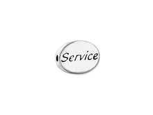 Load image into Gallery viewer, 1 pc Sterling Silver Oval Message Beads 11 x 8 x 3mm, Double-Sided 1.5mm hole, Choose Bead - SSMB