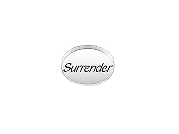 1 pc Sterling Silver Oval Message Beads 11 x 8 x 3mm, Double-Sided 1.5mm hole, Choose Bead - SSMB