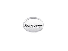 Load image into Gallery viewer, 1 pc Sterling Silver Oval Message Beads 11 x 8 x 3mm, Double-Sided 1.5mm hole, Choose Bead - SSMB
