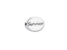 Load image into Gallery viewer, 1 pc Sterling Silver Oval Message Beads 11 x 8 x 3mm, Double-Sided 1.5mm hole, Choose Bead - SSMB
