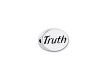 Load image into Gallery viewer, 1 pc Sterling Silver Oval Message Beads 11 x 8 x 3mm, Double-Sided 1.5mm hole, Choose Bead - SSMB