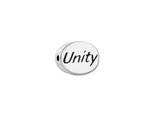 Load image into Gallery viewer, 1 pc Sterling Silver Oval Message Beads 11 x 8 x 3mm, Double-Sided 1.5mm hole, Choose Bead - SSMB
