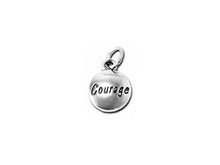 Load image into Gallery viewer, 1 pc Sterling Silver Domed Message Charms 11 x 15 x 3mm, 2mm hole, Choose Charm - SSMC