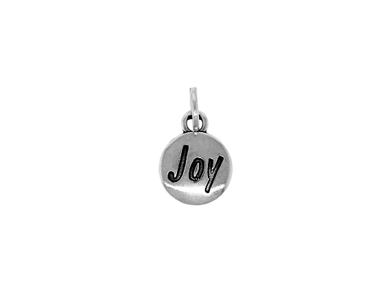 1 pc Sterling Silver Domed Message Charms 11 x 15 x 3mm, 2mm hole, Choose Charm - SSMC