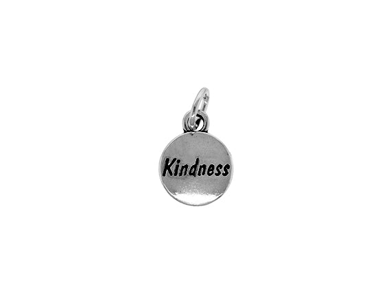 1 pc Sterling Silver Domed Message Charms 11 x 15 x 3mm, 2mm hole, Choose Charm - SSMC