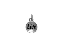 Load image into Gallery viewer, 1 pc Sterling Silver Domed Message Charms 11 x 15 x 3mm, 2mm hole, Choose Charm - SSMC