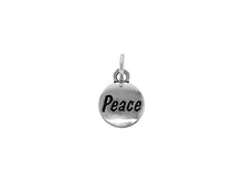 Load image into Gallery viewer, 1 pc Sterling Silver Domed Message Charms 11 x 15 x 3mm, 2mm hole, Choose Charm - SSMC