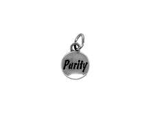 Load image into Gallery viewer, 1 pc Sterling Silver Domed Message Charms 11 x 15 x 3mm, 2mm hole, Choose Charm - SSMC