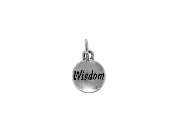1 pc Sterling Silver Domed Message Charms 11 x 15 x 3mm, 2mm hole, Choose Charm - SSMC