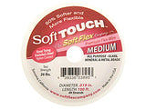 100 Feet - Soft Touch .019 inch MEDIUM 49 Strand Wire  Clear (Satin Silver)