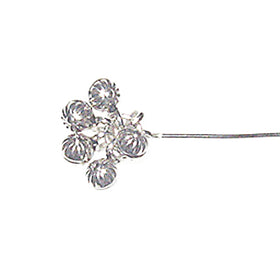 Sterling Silver .925 Headpin With Ball Cluster, 2.5 Inch, 20 Gauge, Choose Package Size - BeadPrism