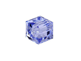 Wholesale Genuine Swarovski 5601 4mm Tanzanite Cube Beads, Choose Package Size - BeadPrism