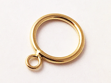 Load image into Gallery viewer, 14K Gold Filled Toggle Clasps 11mm Round Smooth, 16mm Bar, 16x11mm Flat Round Toggle Clasp for Necklace and Jewelry Making - 1 Set - TCG15-1P