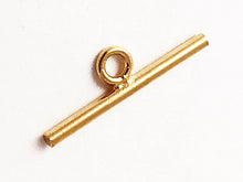 Load image into Gallery viewer, 14K Gold Filled Toggle Clasps 11mm Round Smooth, 16mm Bar, 16x11mm Flat Round Toggle Clasp for Necklace and Jewelry Making - 1 Set - TCG15-1P