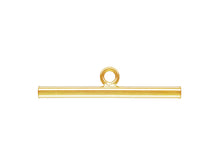 Load image into Gallery viewer, 14K Gold Filled Toggle Clasps 15mm Round Smooth, 24mm Bar, 24x15mm Flat Round Toggle Clasp for Necklace and Jewelry Making - 1 Set - TCG24-1P - BeadPrism