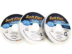 10 Feet each  - Soft Flex Wire set of .014 inch, .019 inch, .024 inch wire spools - BeadPrism