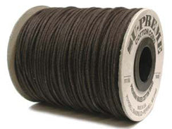 Supreme Waxed Cotton Cord 2mm Round Brown125 Yards - BeadPrism