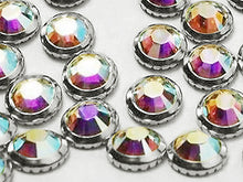 Load image into Gallery viewer, 1440  Crystal AB (Silver color rim) - 2029  Swarovski SS20 Hotfix Flat Backs