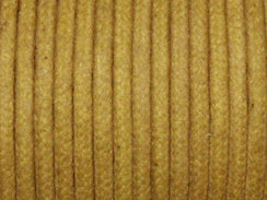 Waxed Cotton Cord 1mm Round Tan 100 Meter or 328 feets - BeadPrism