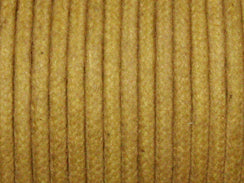 Waxed Cotton Cord 2mm Round Tan 100 Meter or 328 feets - BeadPrism