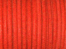 Load image into Gallery viewer, Waxed Cotton Cord 2mm Round Coral Red 100 Meter or 328 feets - BeadPrism