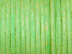 Waxed Cotton Cord 2mm Round Sea Green 100 Meter or 328 feets - BeadPrism