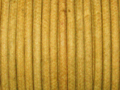 Waxed Cotton Cord 2mm Round Khaki 100 Meter or 328 feets - BeadPrism