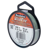 50 Yards - Green Wildfire .15mm 10LB Test Braided Beading Thread Spool
